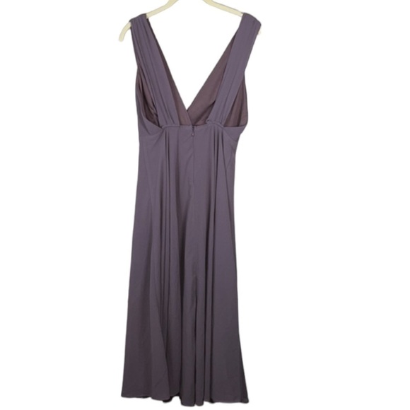 Lulu’s Dusty Purple Chiffon Wide Strap Maxi Dress Size S - Picture 2 of 8